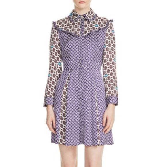 Maje Satin Printed Dress - Picture 4 of 8